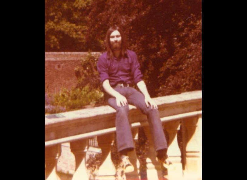 "My dad as a student sitting on Clare College Bridge in England. Hence my name!" - Clare Richardson, editor, HuffPost World    (HP Photo) 