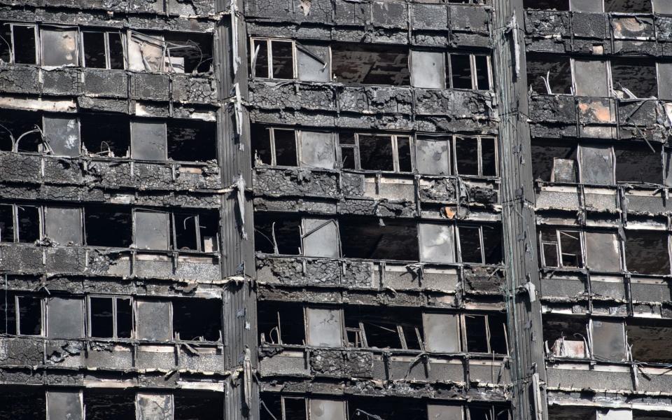 Views Of The Remains Of The Grenfell Tower Block  - Credit: Carl Court 