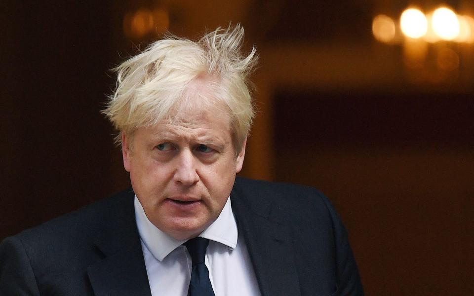 Boris Johnson leaving Downing Street - ANDY RAIN/EPA-EFE/Shutterstock