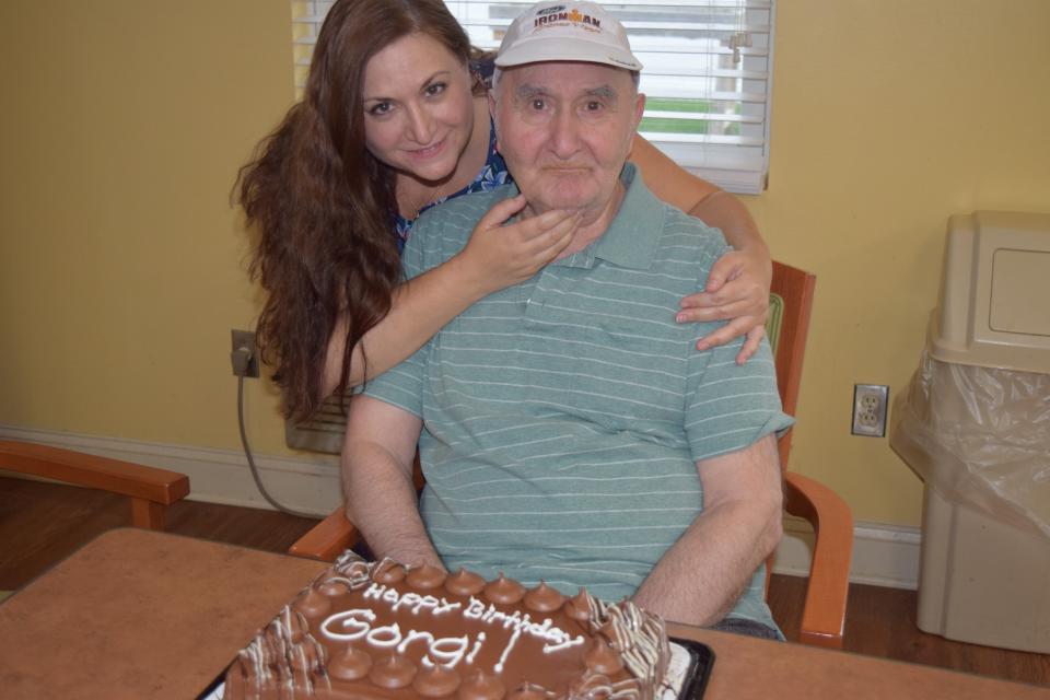 Gorgi Talevski and his daughter, Susie Talevski, celebrate his birthday in 2018.
