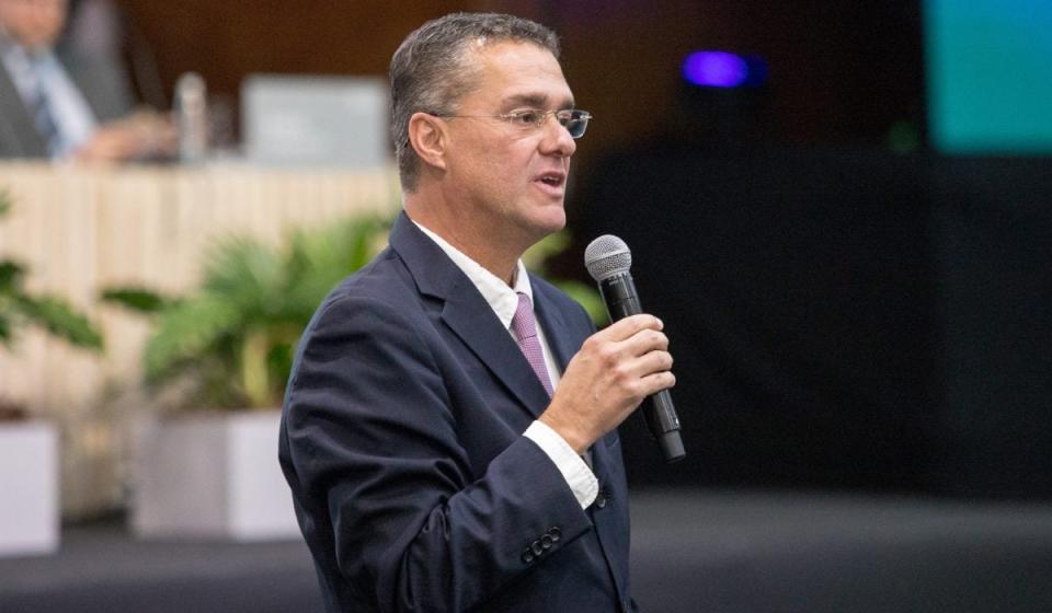 Carlos Raúl Yepes, expresidente de Bancolombia, le pidió al Grupo Gilinski "parar la guerra" con las empresas del Grupo Empresarial Antioqueño (GEA). Foto: Grupo Sura.