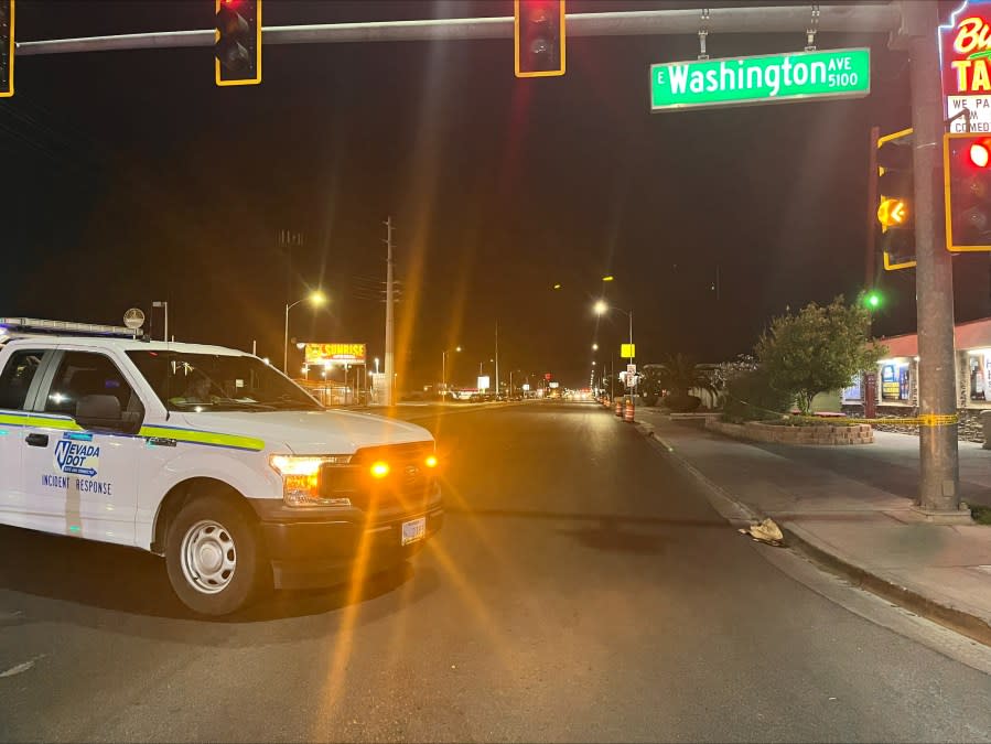 A moped driver is dead after he lost control in the east Las Vegas valley Monday evening, according to Metro police. (KLAS)