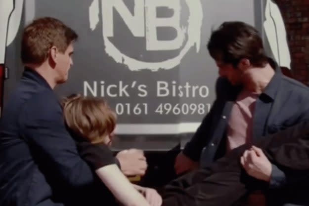 Dan was rushed to hospital in the back of Nick’s Bistro van (ITV)