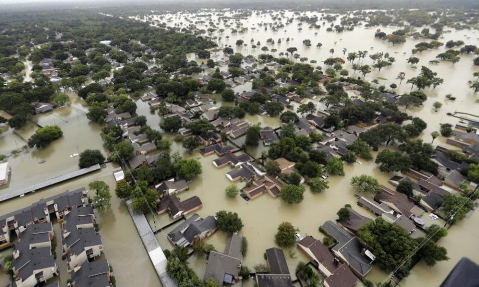 The flooding in Houston, Texas, after Harvey.