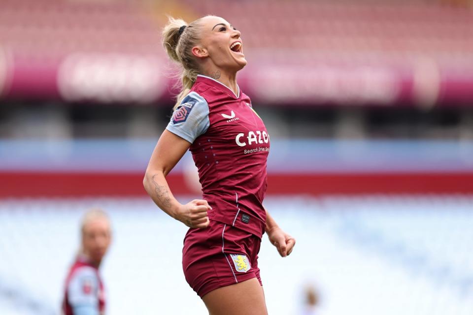 Alisha Lehmann has been a key cog in Aston Villa’s impressive Women’s Super League campaign (The FA via Getty Images)