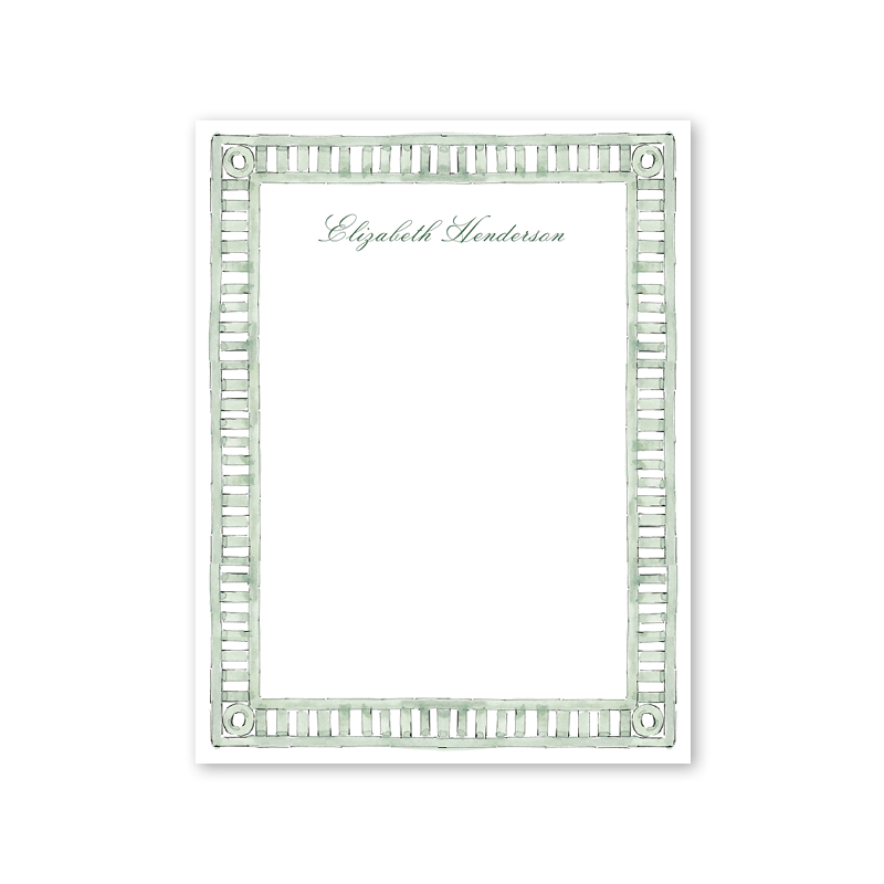 Treillis Border Notepad