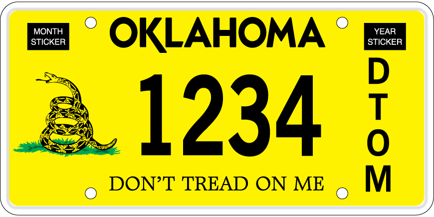 Don't Tread On Me license plate: sold 2,042 in 2023 totaling $27,705.