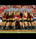 NFL Cheerleaders during the Tampa Bay v Cleveland Browns Match