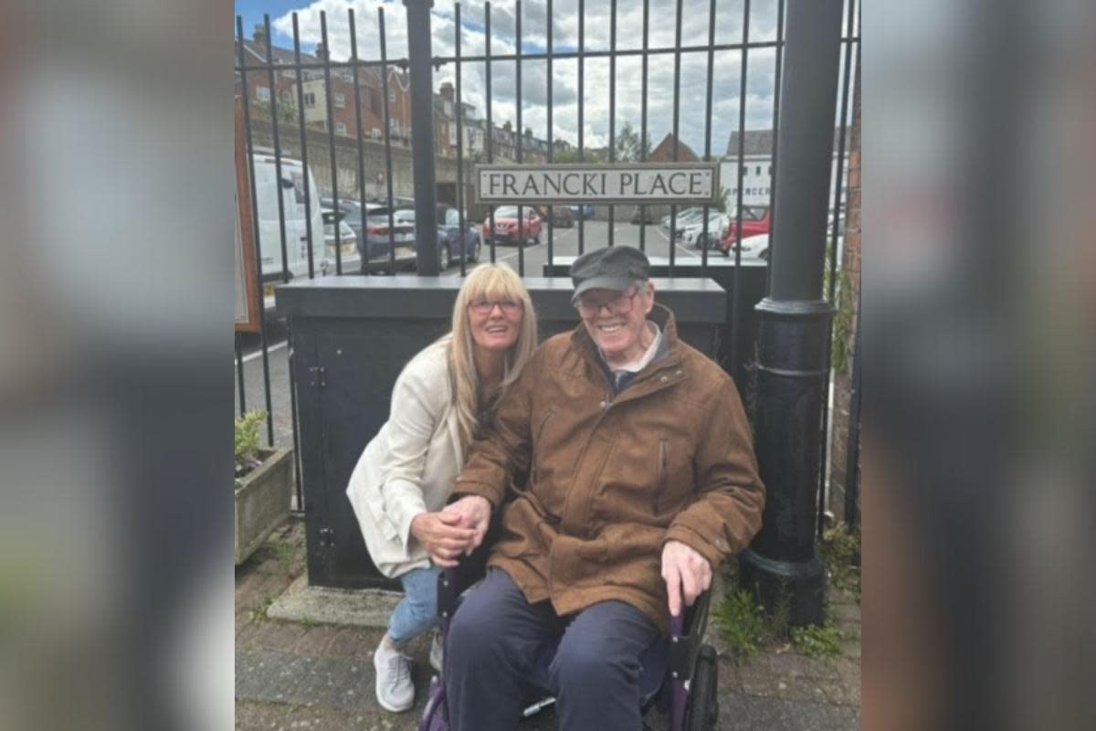 Frank Ashton, along with five other residents and staff from Wilton Manor, set off from Hamble Harbour at 10am, and returned to Southampton at 4.30 pm <i>(Image: Wilton Manor Bupa Care Home)</i>
