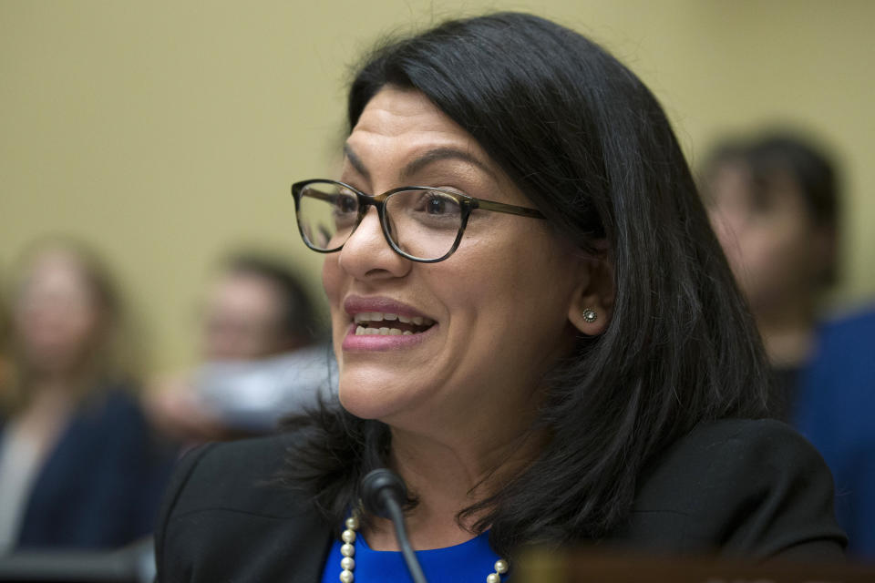 Rashida Tlaib, representante federal por Michigan. (AP Photo/Alex Brandon)