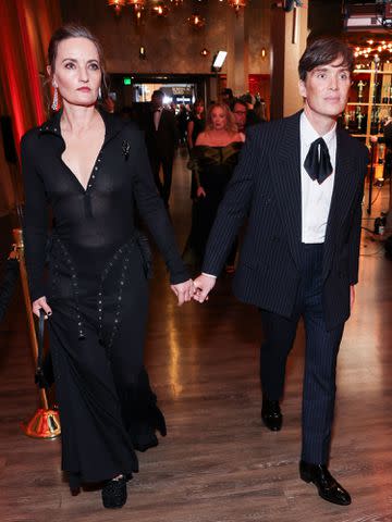 <p>Stewart Cook/Shutterstock</p> Yvonne McGuinness and Cillian Murphy at the 30th Screen Actors Guild Awards on February 24, 2024.