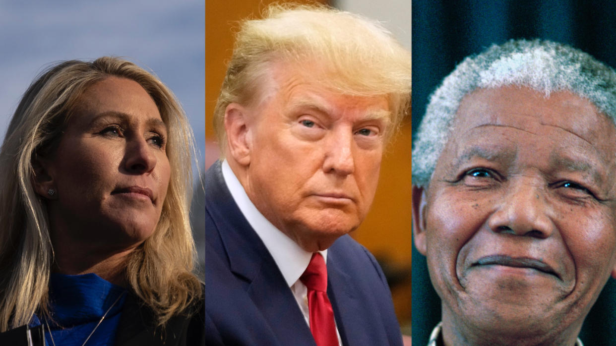 Marjorie Taylor Greene, Donald Trump, and Nelson Mandela