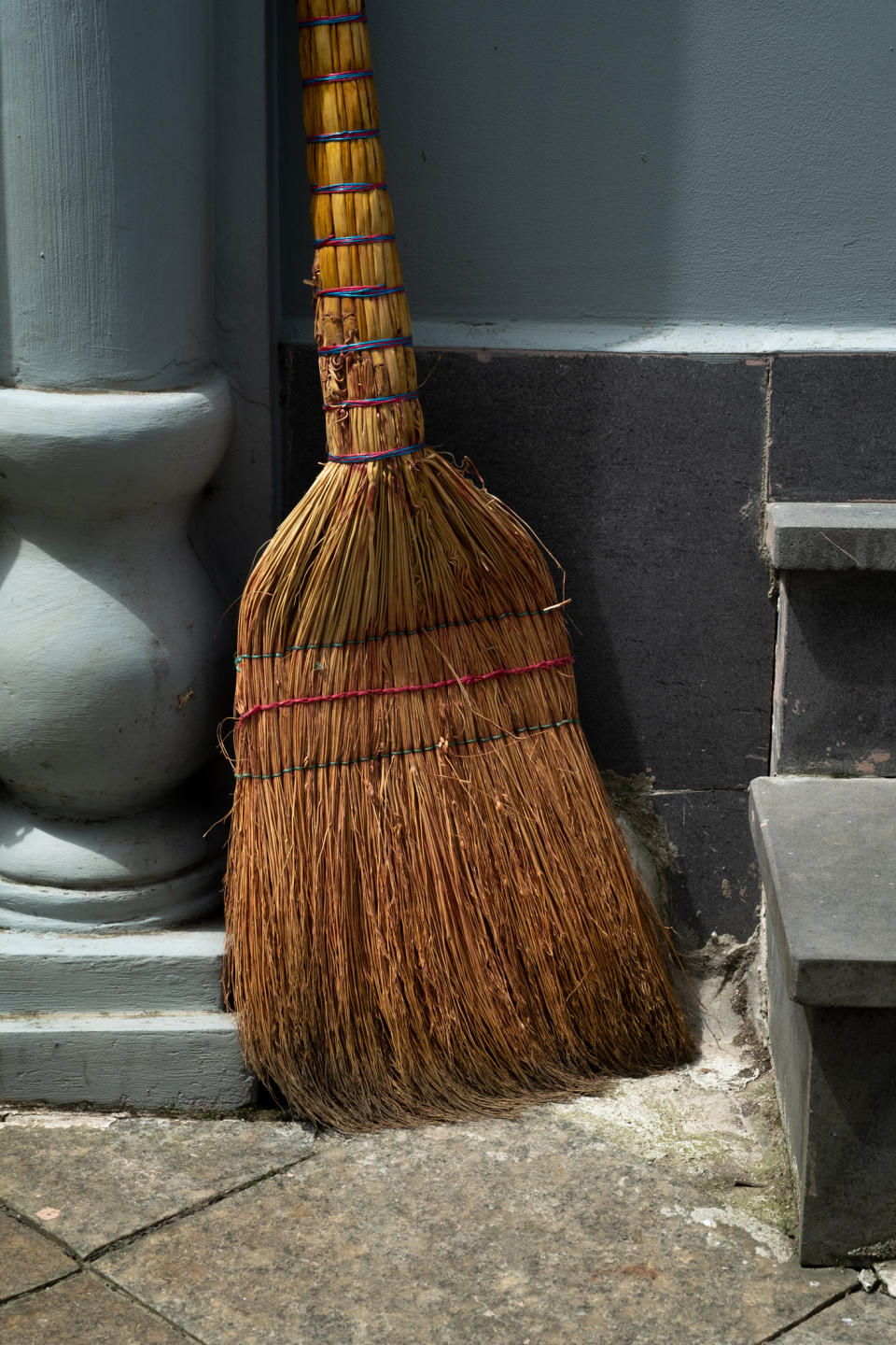 Closeup of a broom