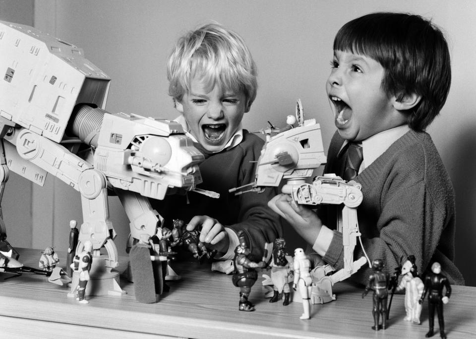 'Star Wars' toys in 1983. (Photo by Arthur Sidey/Mirrorpix/Getty Images)