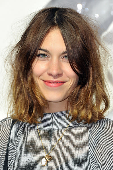 <b>Alexa Chung:</b> We can thank Alexa Chung for the tousled bob that’s been popular for the last couple of years. This fashionista is famous for her effortless hairstyle, which is a variation on a classic bob – it's not too done and not too messy. “Alexa wears it so effortlessly and it really works for her look, although any girl can wear it - it's very accessible," hairdresser George Northwood says.