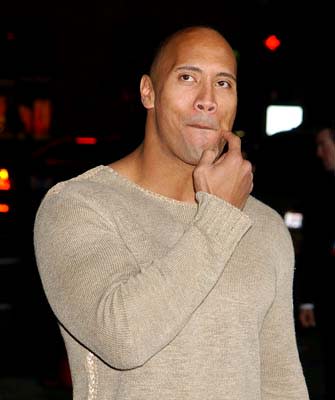 The Rock at the Hollywood premiere of MGM's Bulletproof Monk