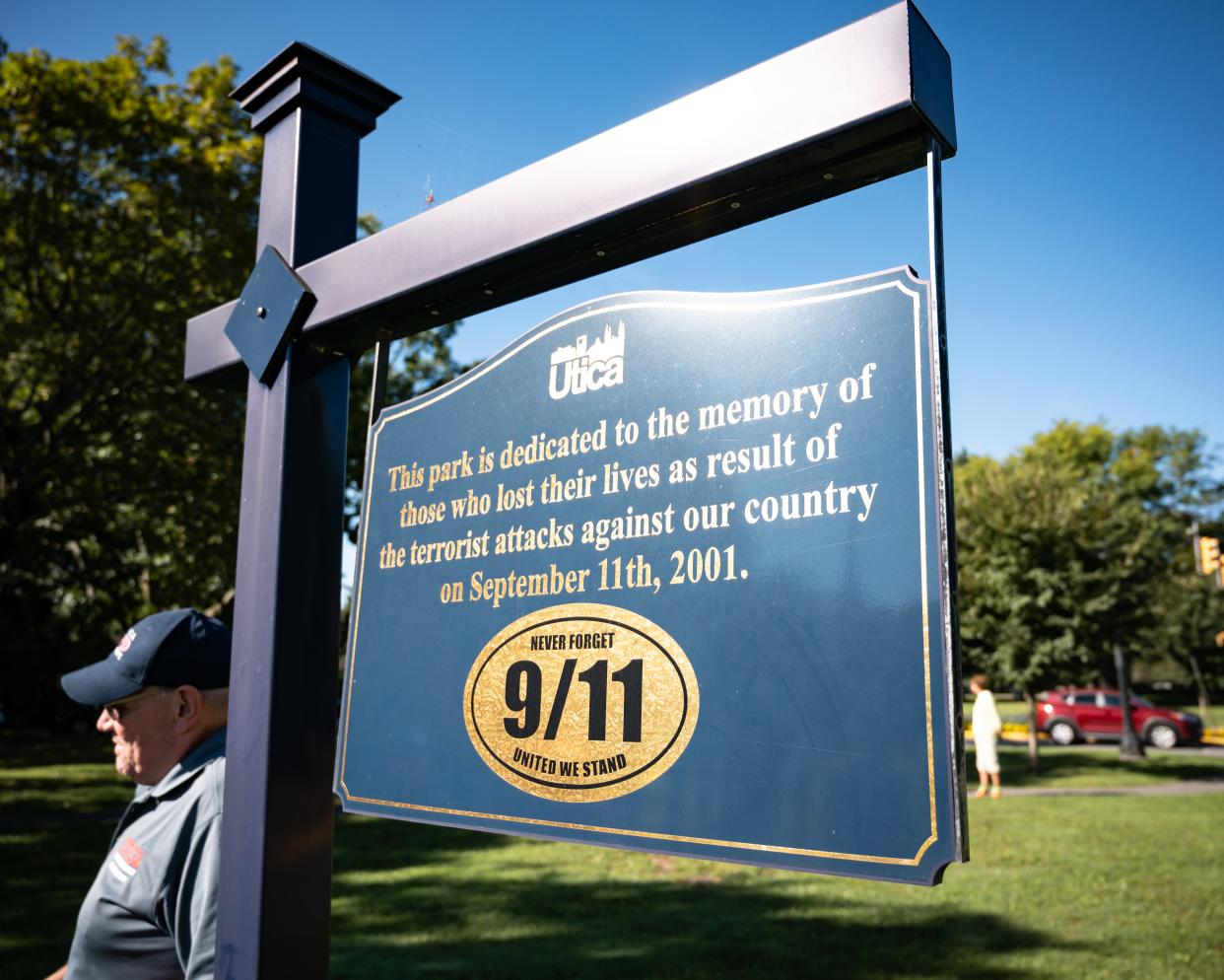 Local first responders, citizens and dignitaries attended a 9/11 Remembrance Ceremony on Sherman Drive in Utica, NY on Wednesday, September 11, 2024.