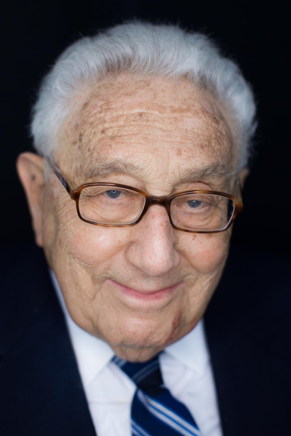 Dr. Henry Kissinger in his New York office on September 8, 2014.