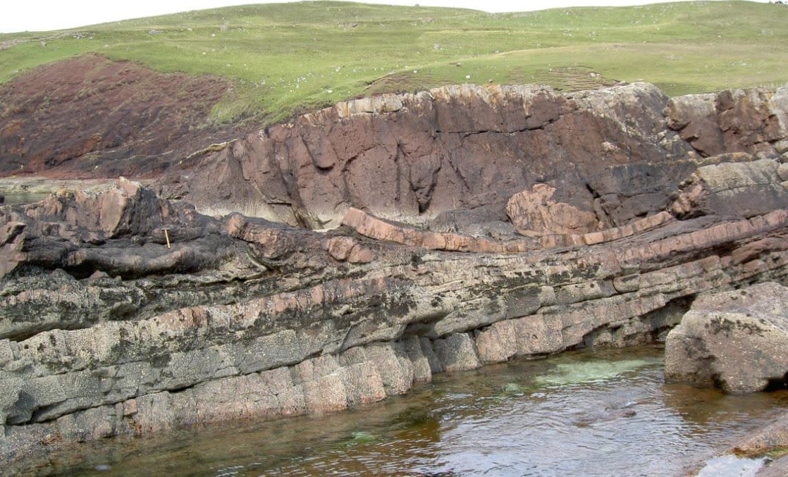 The crater was found in Scotland (Picture: Oxford University)