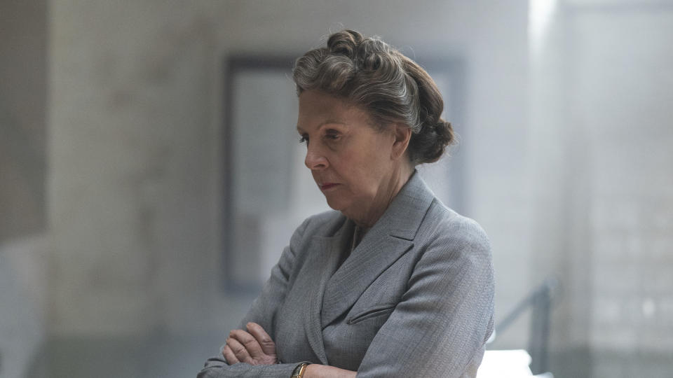 Penelope Wilton portrays Hester Leggett in 'Operation Mincemeat'. (See-Saw Films/Warner Bros)