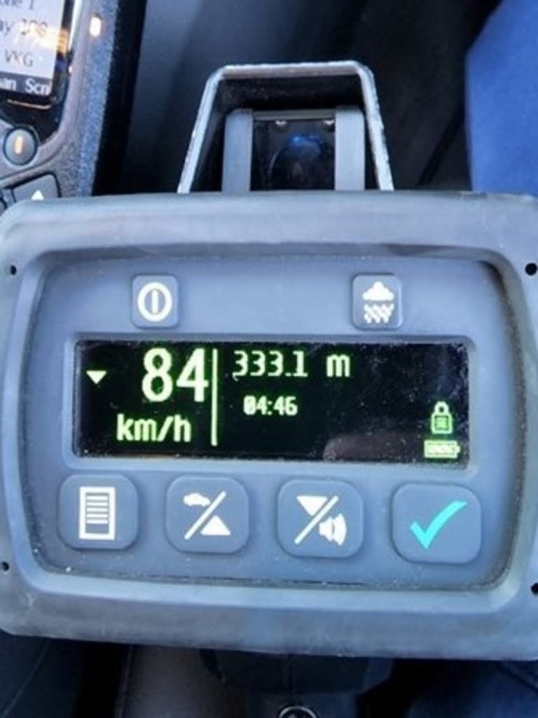 The driver was also caught driving more than 30km/h above the speed limit. Picture: NSW Police