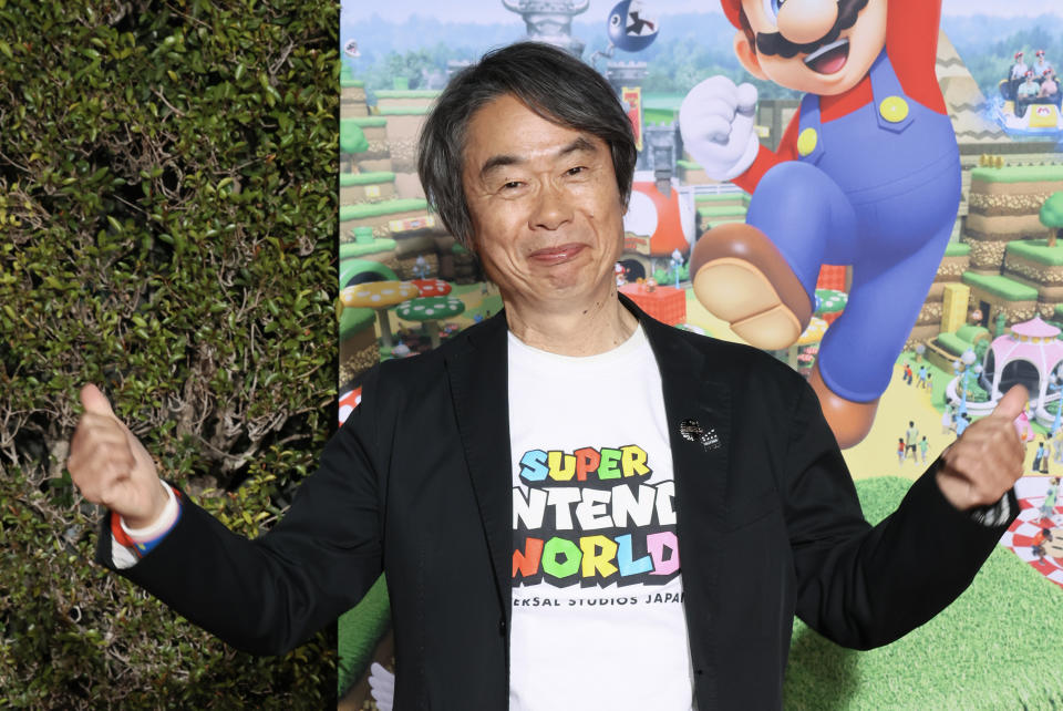 UNIVERSAL CITY, CALIFORNIA - FEBRUARY 15: Nintendo Creative Fellow, Shigeru Miyamoto attends the 