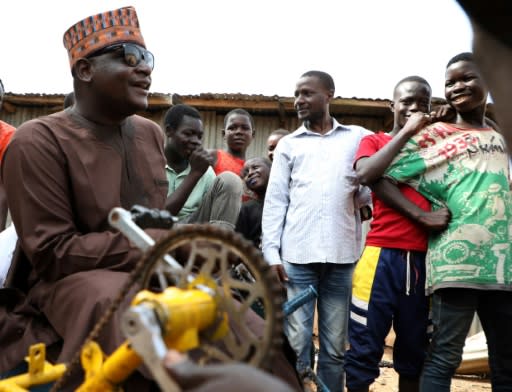 The singer has proved an inspiration for blind people in his region