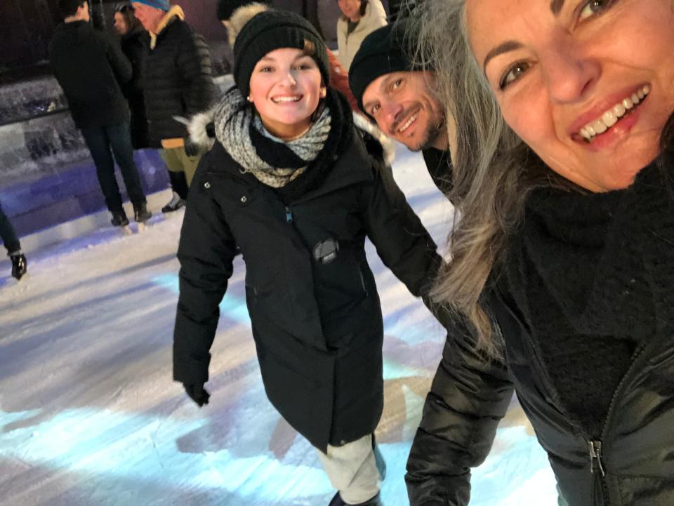 My husband and I took our daughter to New York City for the first time this past December. We let her have a hand in making decisions like choosing to ice skate at Rockefeller Center.