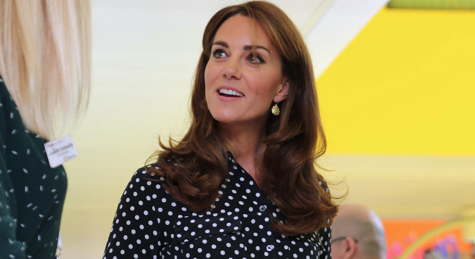 Kate Middleton bei einem Überraschungstermin am Donnerstagnachmittag. (Foto: PA)