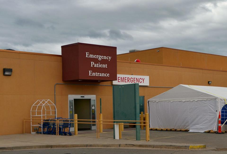 Right outside the Gerald Champion Regional Medical Center emergency department where the Safe Haven Baby Box will be located. The Safe Haven Baby Box will be presented and blessed on Thursday, Nov. 16 at 10 a.m.