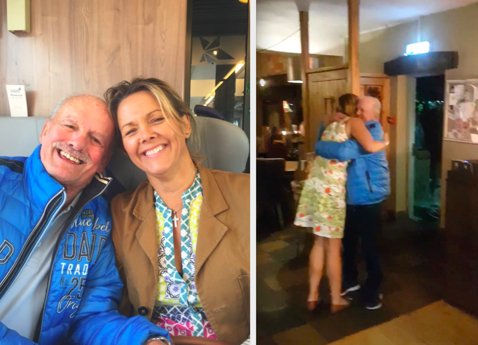 Siegfried ‘Siggi’ Wahl had an emotional meeting with stem cell donator Jackie Wray (Caters)