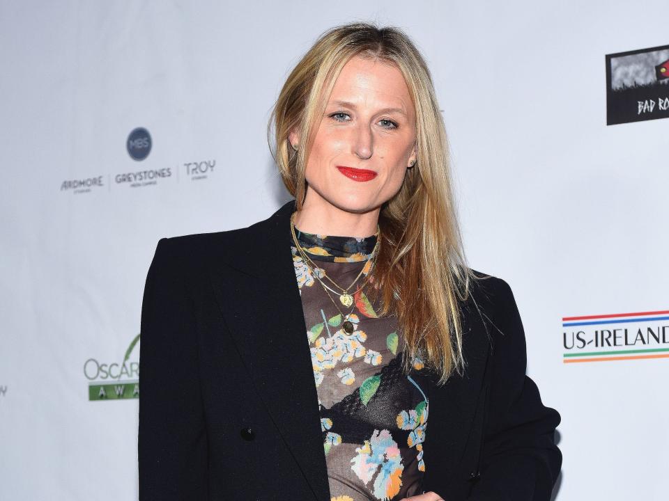 Mamie Gummer at the Oscar Wilde Awards held at Bad Robot on March 9, 2023 in Santa Monica, California