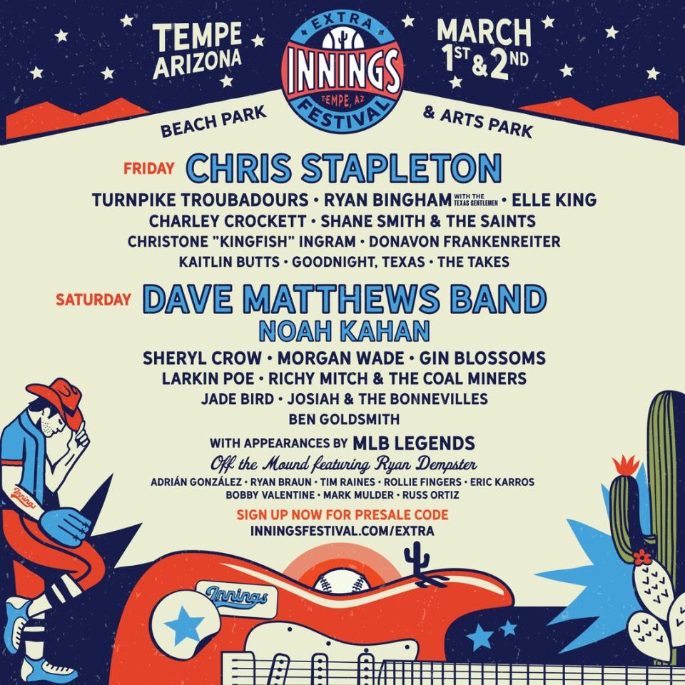 Chili Peppers, Dave Matthews Band, Chris Stapleton to play Arizona’s