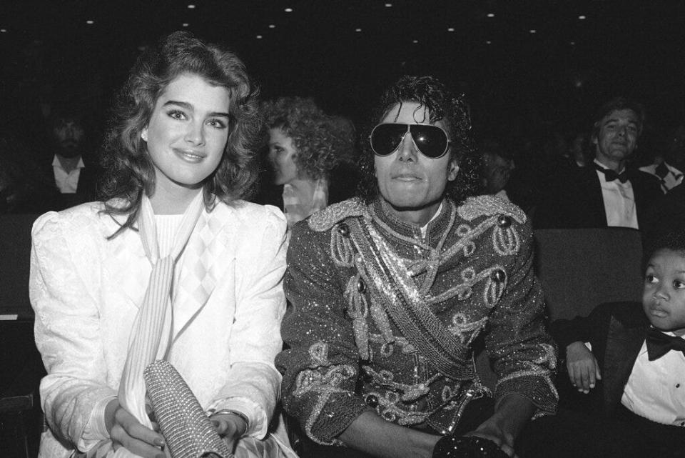 Michael Jackson and Brooke Shields attend the American Music Awards in Los Angeles, Jan 16, 1984.