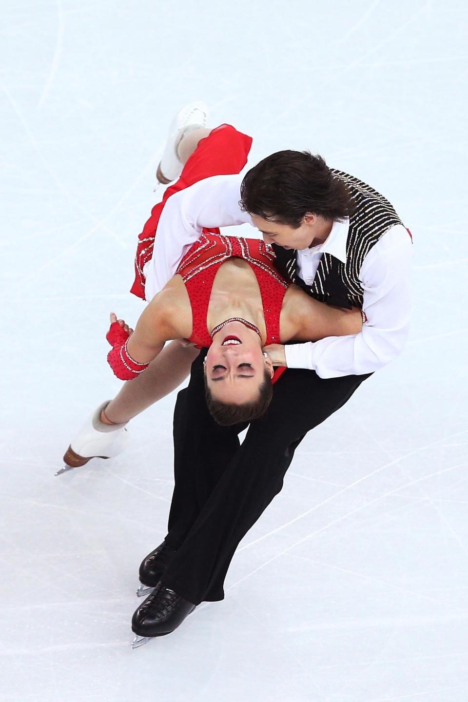 Cathy Reed and Chris Reed of Japan compete during the Figure Skating Ice Dance Short Dance on day 9 of the Sochi 2014 Winter Olympics at Iceberg Skating Palace on February 16, 2014 in Sochi, Russia.