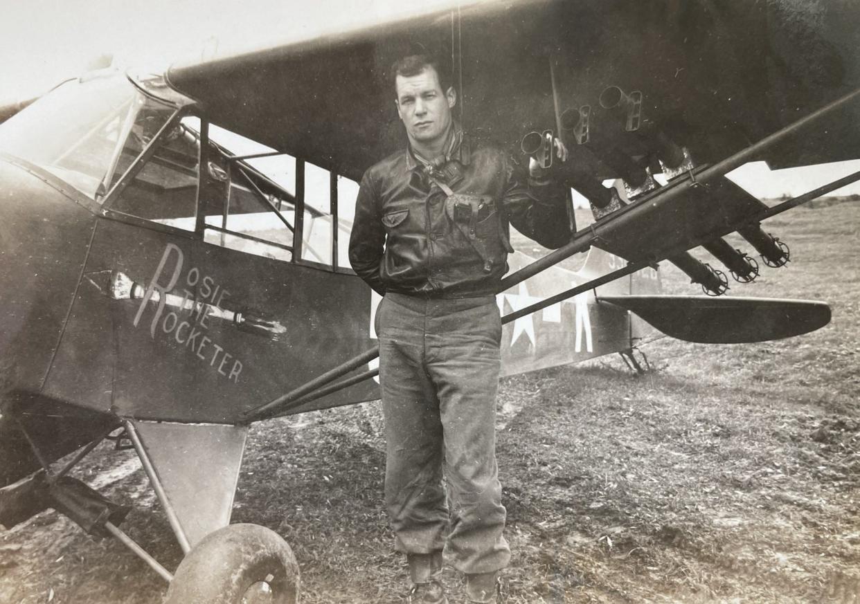 Maj. Charles Carpenter strapped six bazookas onto the wings of his 800-pound reconnaissance plane made of cloth over a frame of welded steel and wood – and used those weapons to take out German tanks during World War II, earning him the nickname "Bazooka Charlie."