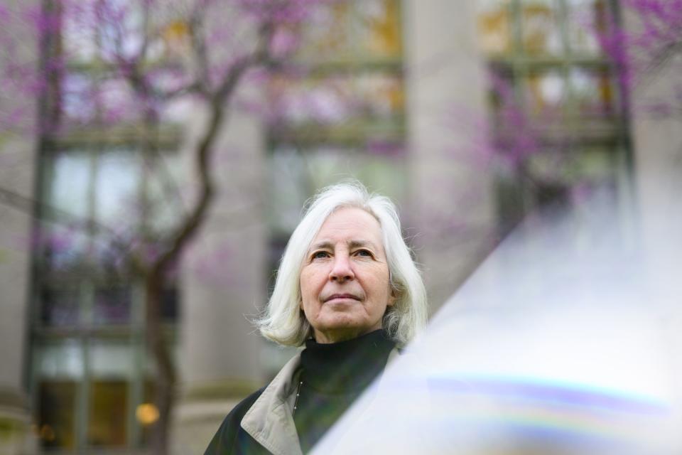 Harvard Law professor Martha Minow, former dean of Harvard Law School and a leading authority on human rights law, poses for a portrait outside of the Harvard Law School in Cambridge, Mass., on Thursday, May 4, 2023. | Alyssa Stone, for the Deseret News