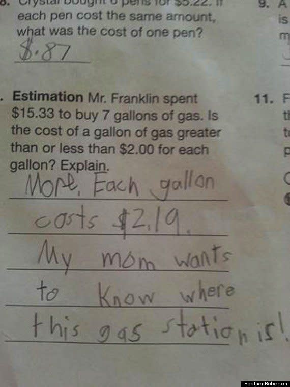 <strong>Author</strong>: Ben  <strong>Age</strong>: 8  <a href="http://www.huffingtonpost.com/2013/12/05/cute-kid-note-of-the-day-math-homework-gas-station_n_4377265.html?utm_hp_ref=kid-note-of-the-day" target="_blank"><em>Click here to read the full note</em></a>