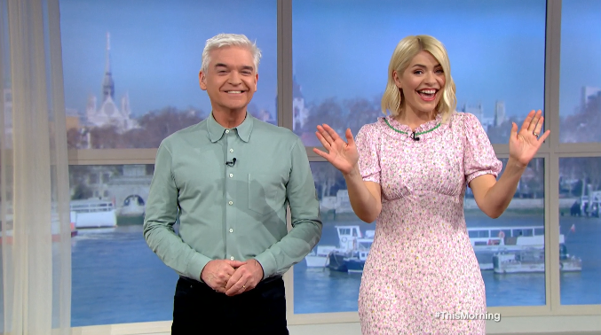 Holly Willoughby rejoined Phillip Schofield on This Morning after suffering from coronavirus. (ITV)