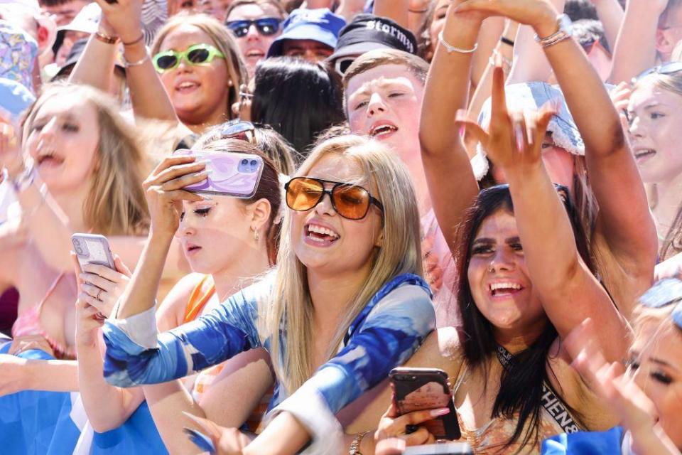 Fans enjoying TRNSMT on Glasgow Green