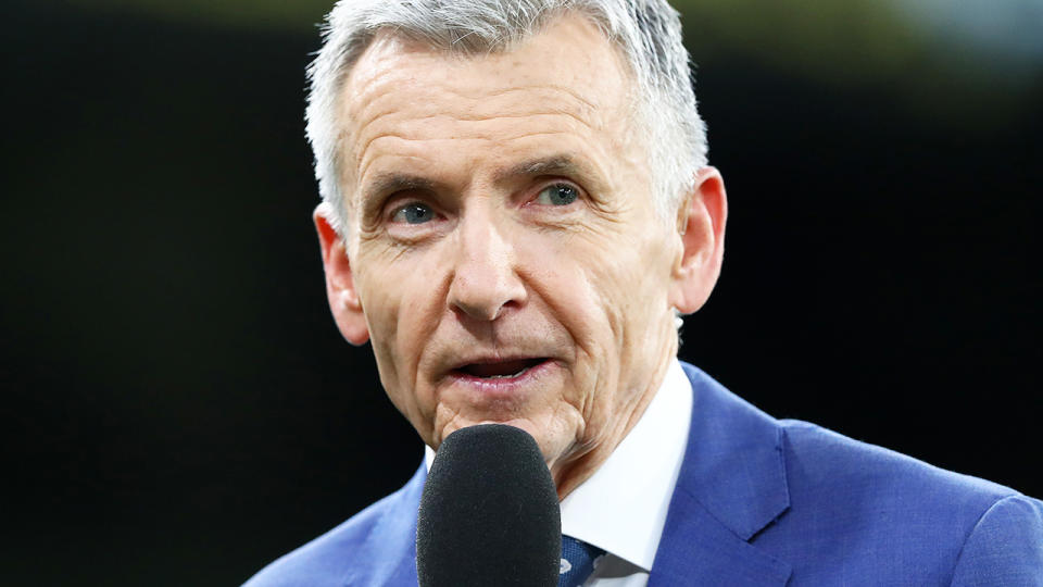 Bruce McAvaney, pictured here in commentary for Channel 7.