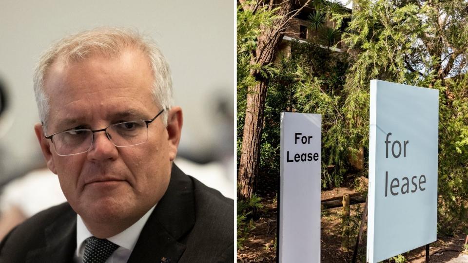 Scott Morrison and for lease signs