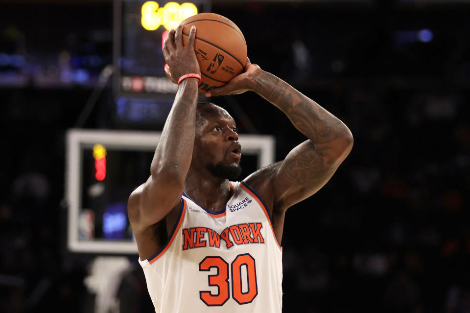 New York Knicks forward Julius Randle will try to repeat his breakout season. (AP Photo/Adam Hunger)