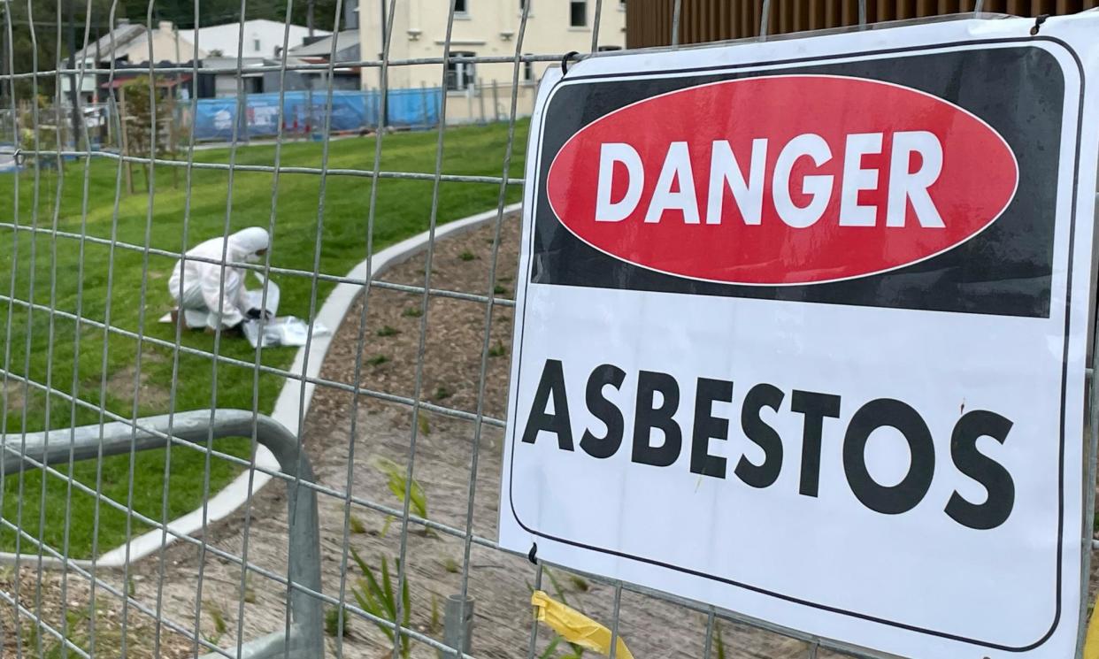 <span>Rozelle Parklands in Sydney, where the asbestos contamination was first discovered in January, reopened in April.</span><span>Photograph: Peter Hannam</span>