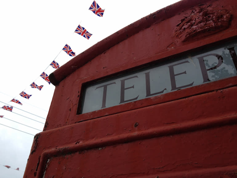 British telephone box