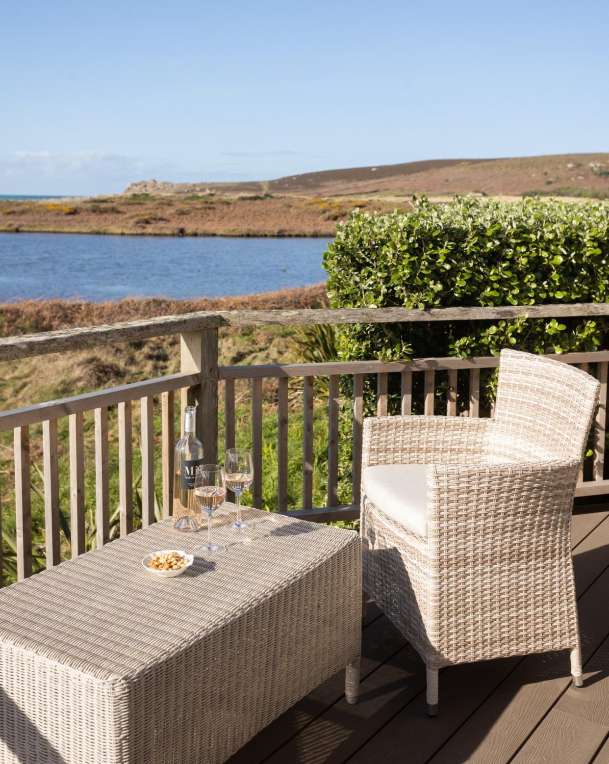 Enjoy pre-dinner drinks with a view