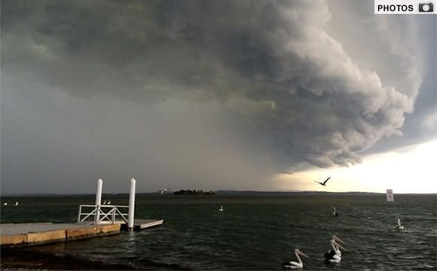 Gallery: Extraordinary pictures from the storm that hit NSW yesterday. Photo: 7News viewer Kasey Marie Semenyna