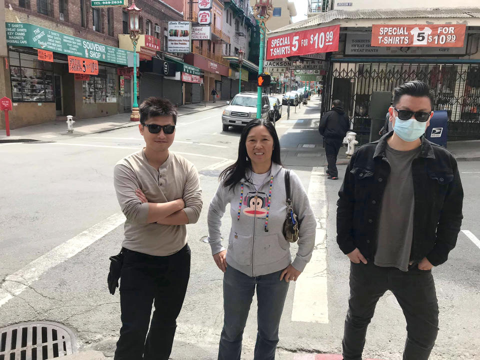 SF Peace Collective volunteers patrolling the streets of San Francisco. (Courtesy SF Peace Collective)