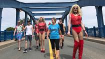 Drag queens walk in Liverpool parade after outpouring of support