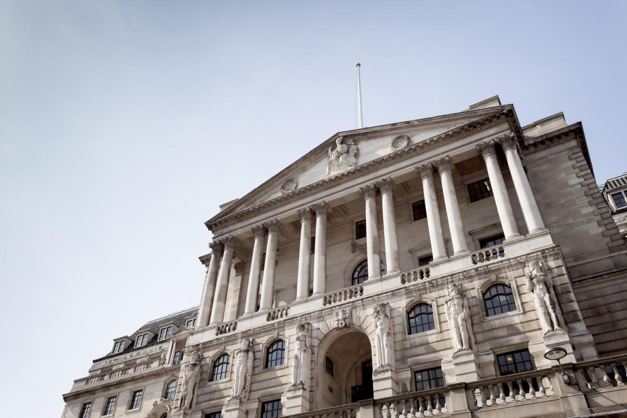 The Bank of England opted to pause interest rate moves after 14 straight hikes, keeping its main policy rate at 5.25%. Photo: Getty.